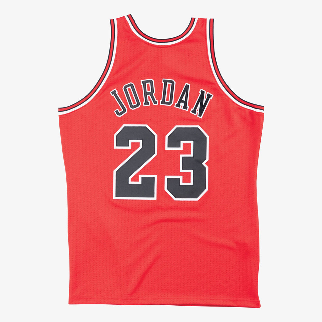 Michael Jordan Chicago Bulls 1995-96 Finals Authentic Road Jersey product image 3, provided for visual reference and product