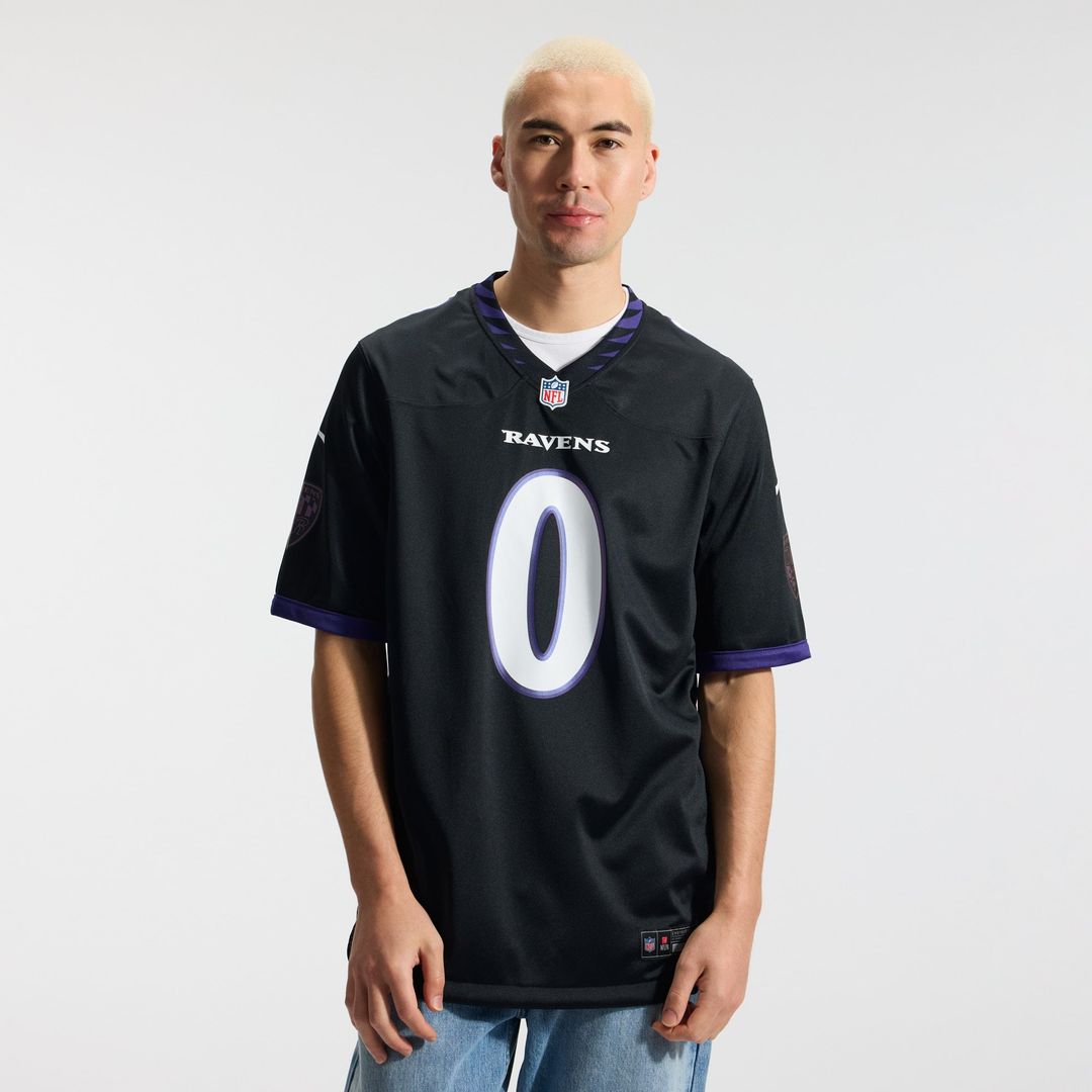 Baltimore Ravens Roquan Smith Purple Alternate Game Jersey product image 8, provided for visual reference and product detail
