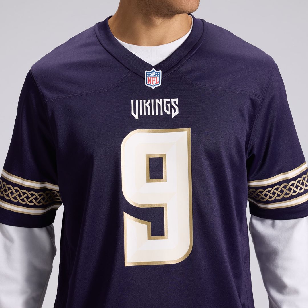 Minnesota Vikings J.J McCarthy Purple 2026 Rivalries Collection Game Jersey product image 8, provided for visual reference