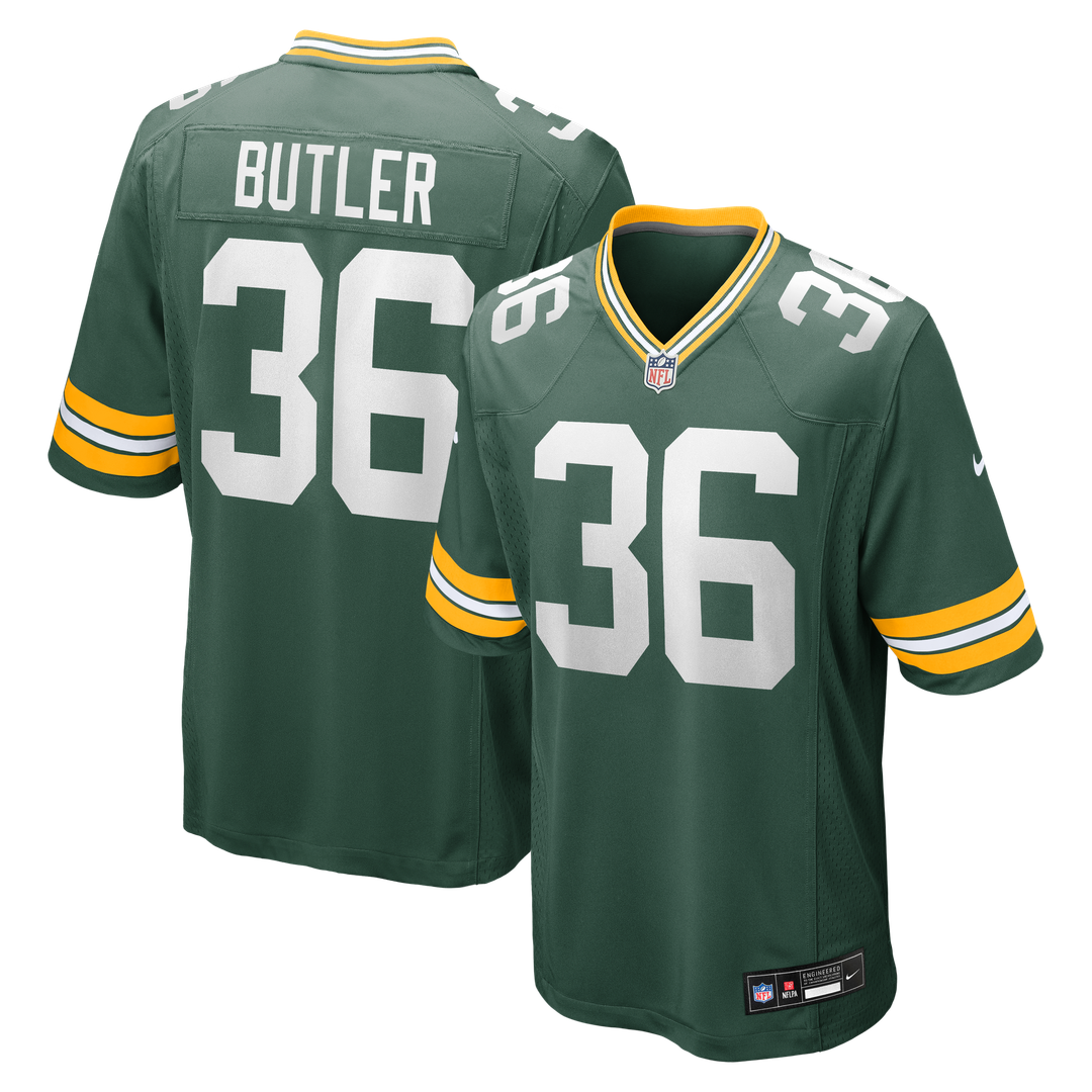 Green Bay Packers LeRoy Butler Green Retired Player Game Jersey product image 1, provided for visual reference and product