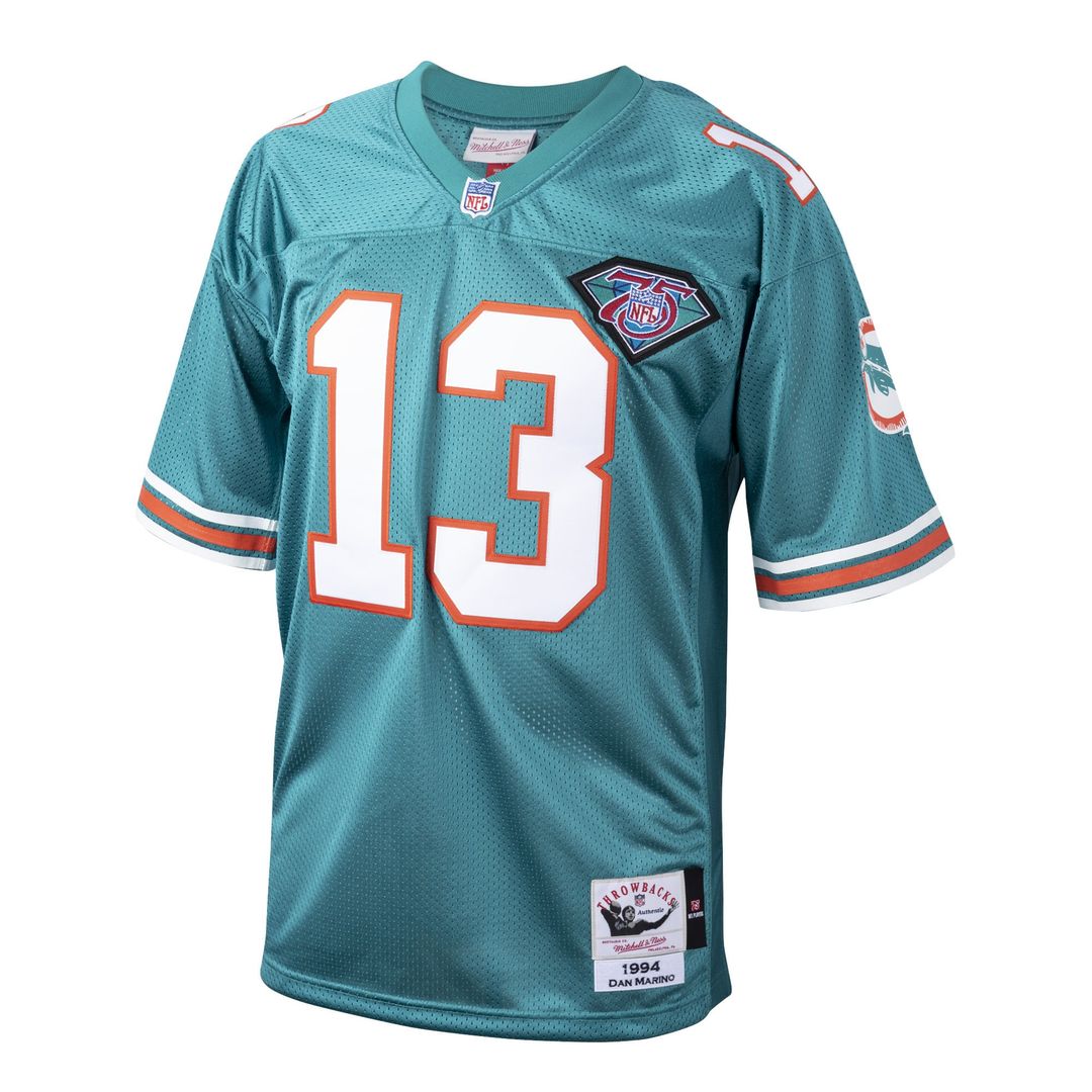 Miami Dolphins 1994 Dan Marino Aqua Authentic Throwback Retired Player Jersey product image 2, provided for visual reference