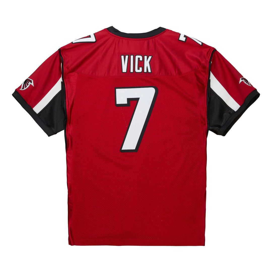 Atlanta Falcons 2003 Michael Vick Red Authentic Throwback Retired Player Jersey product image 8, provided for visual