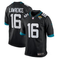 Jacksonville Jaguars Trevor Lawrence Black Alternate Game Jersey product image 1, provided for visual reference and product