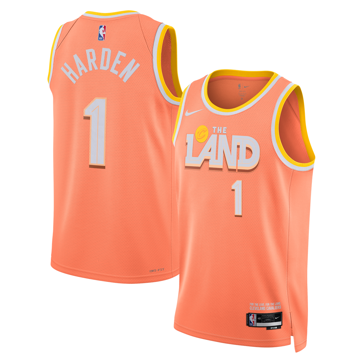 Cleveland Cavaliers 2025/26 City Edition Swingman Basketball Jersey - Custom - Unisex - James Harden product image 1,
