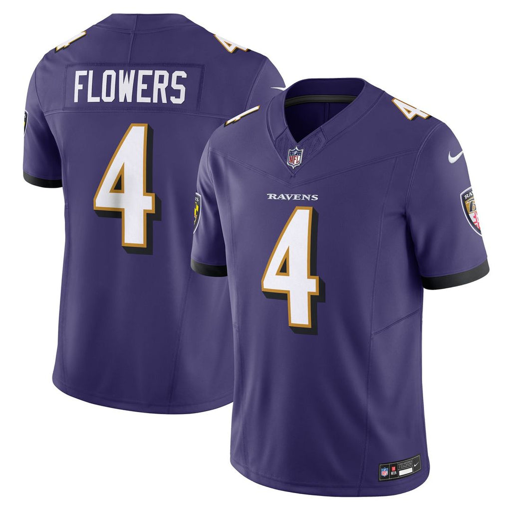 Baltimore Ravens Zay Flowers Black Alternate Vapor F.U.S.E. Limited Jersey product image 7, provided for visual reference