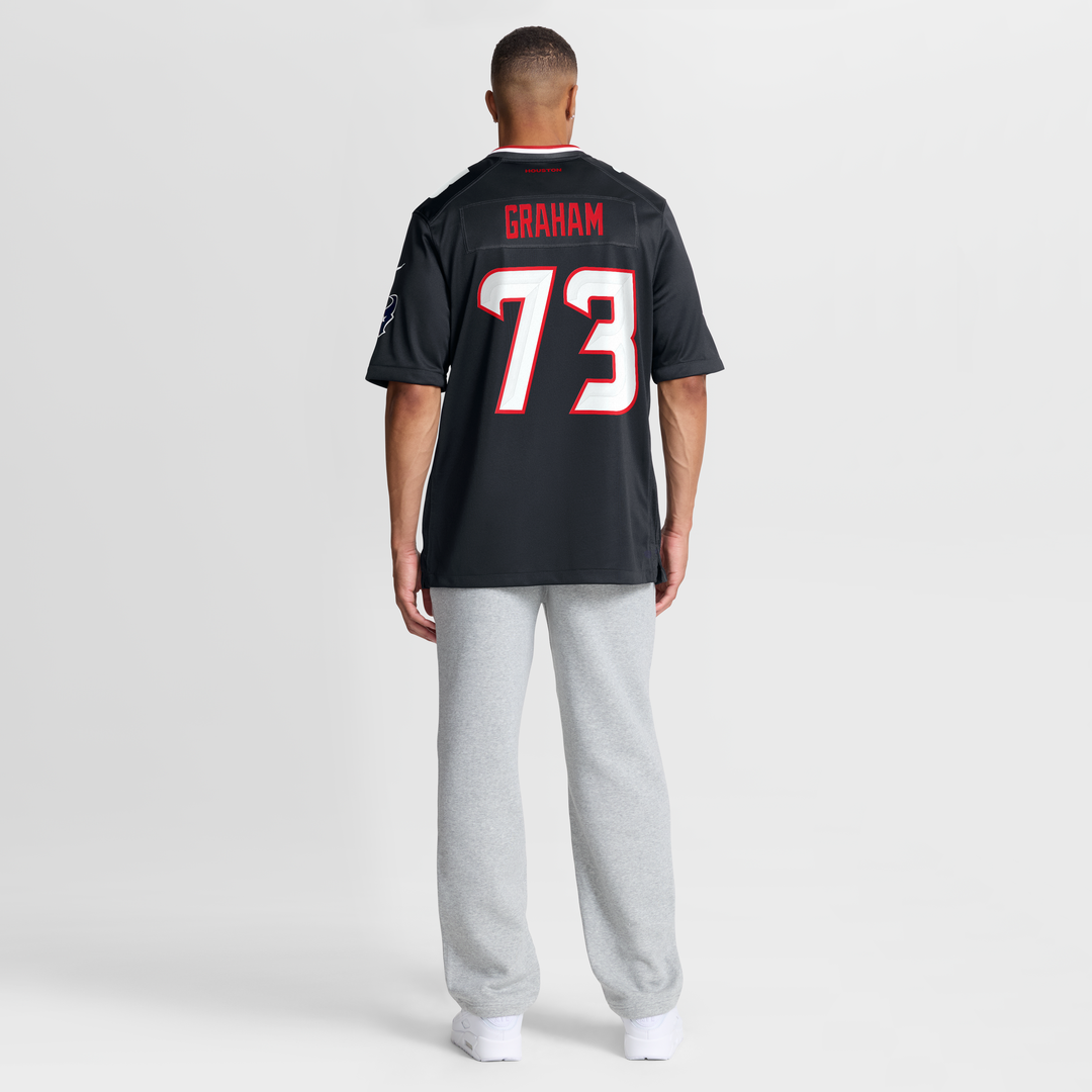 Houston Texans Derrick Graham Navy Team Game Jersey product image 3, provided for visual reference and product detail review