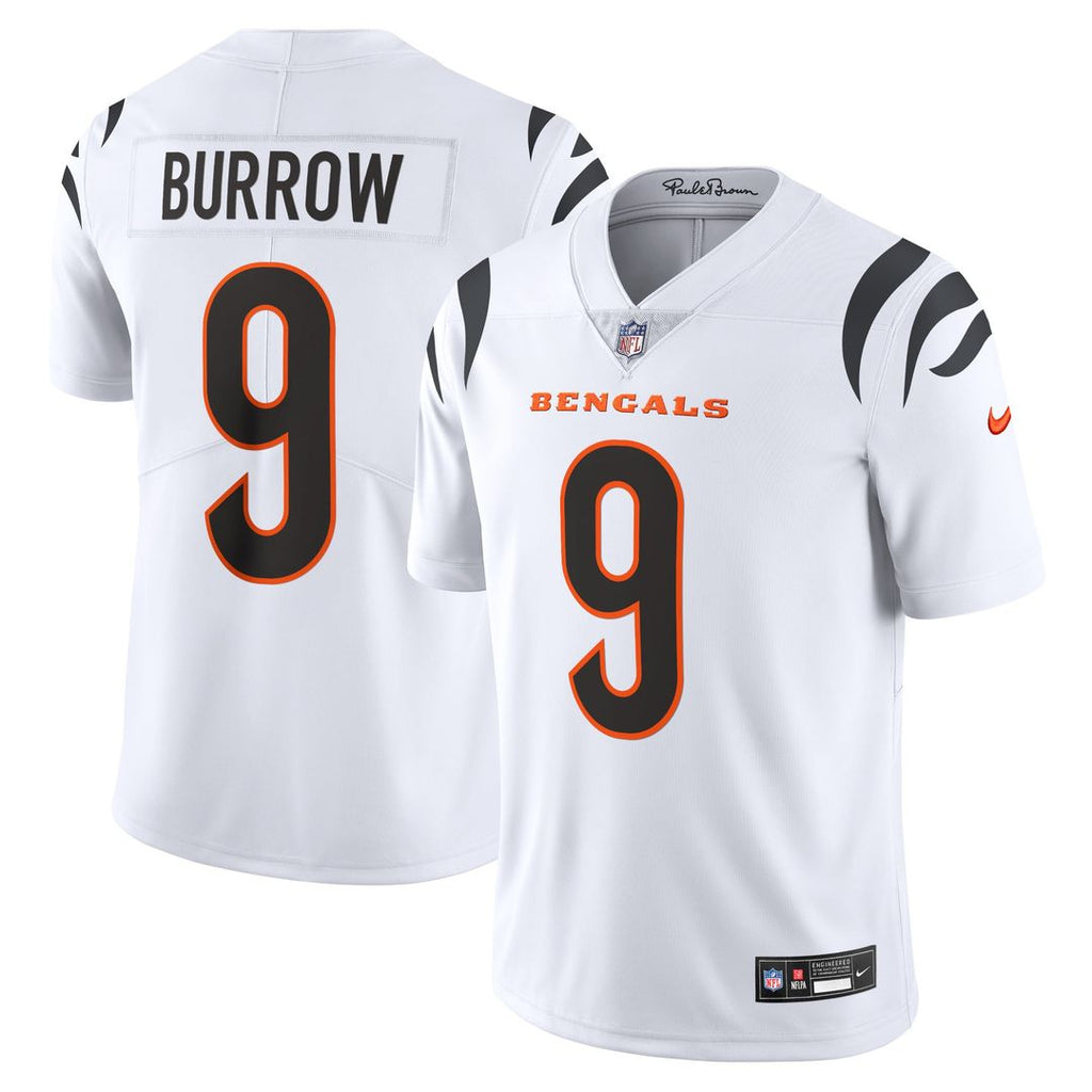 Cincinnati Bengals Joe Burrow White Vapor Untouchable Limited Jersey product image 4, provided for visual reference and