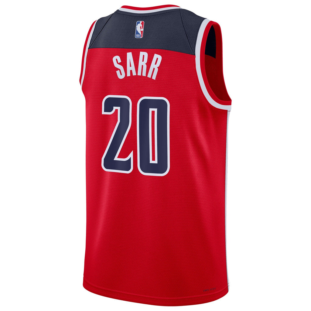 Alexandre Sarr Washington Wizards Swingman Icon Jersey - Red - Unisex product image 4, provided for visual reference and