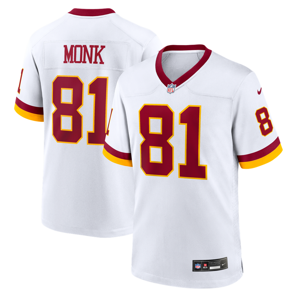 Washington Commanders Art Monk White Alternate 2 Super Bowl Era Game Jersey product image 1, provided for visual reference