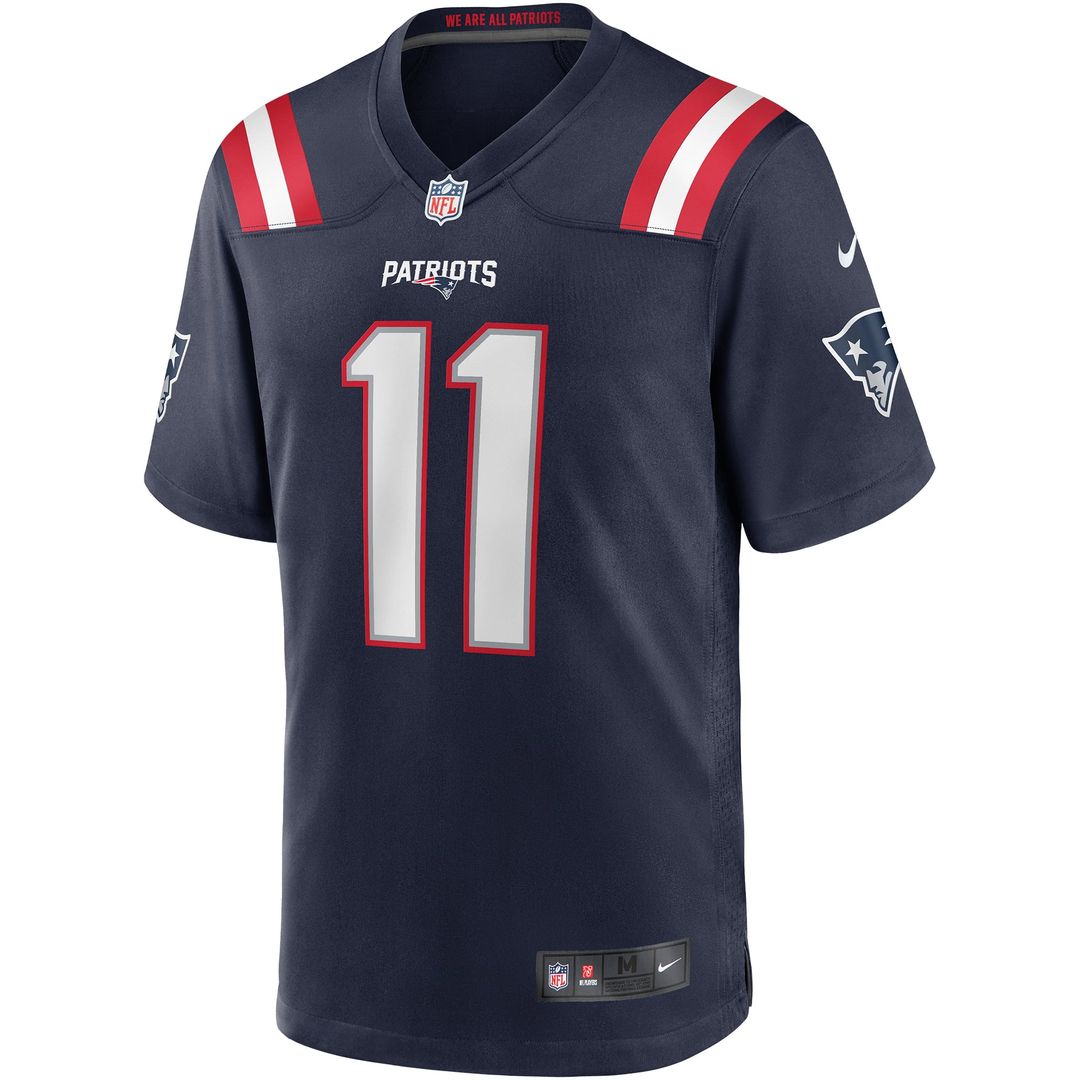 New England Patriots Drew Bledsoe Navy Game Retired Player Jersey product image 8, provided for visual reference and product
