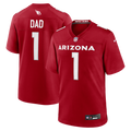 Arizona Cardinals Number 1 Dad Cardinal Game Jersey product image 1, provided for visual reference and product detail review