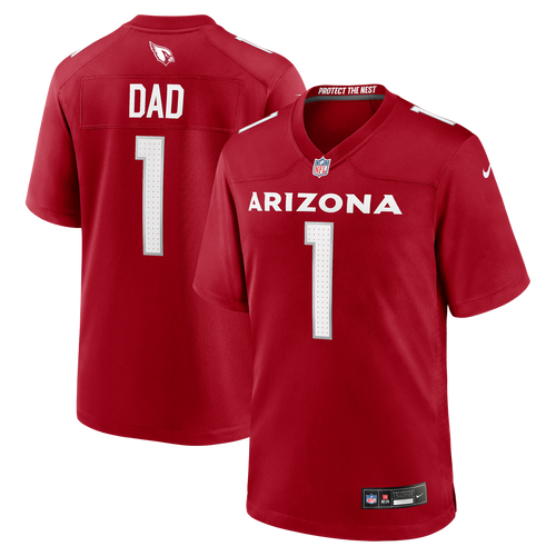 Arizona Cardinals Number 1 Dad Cardinal Game Jersey product image 1, provided for visual reference and product detail review