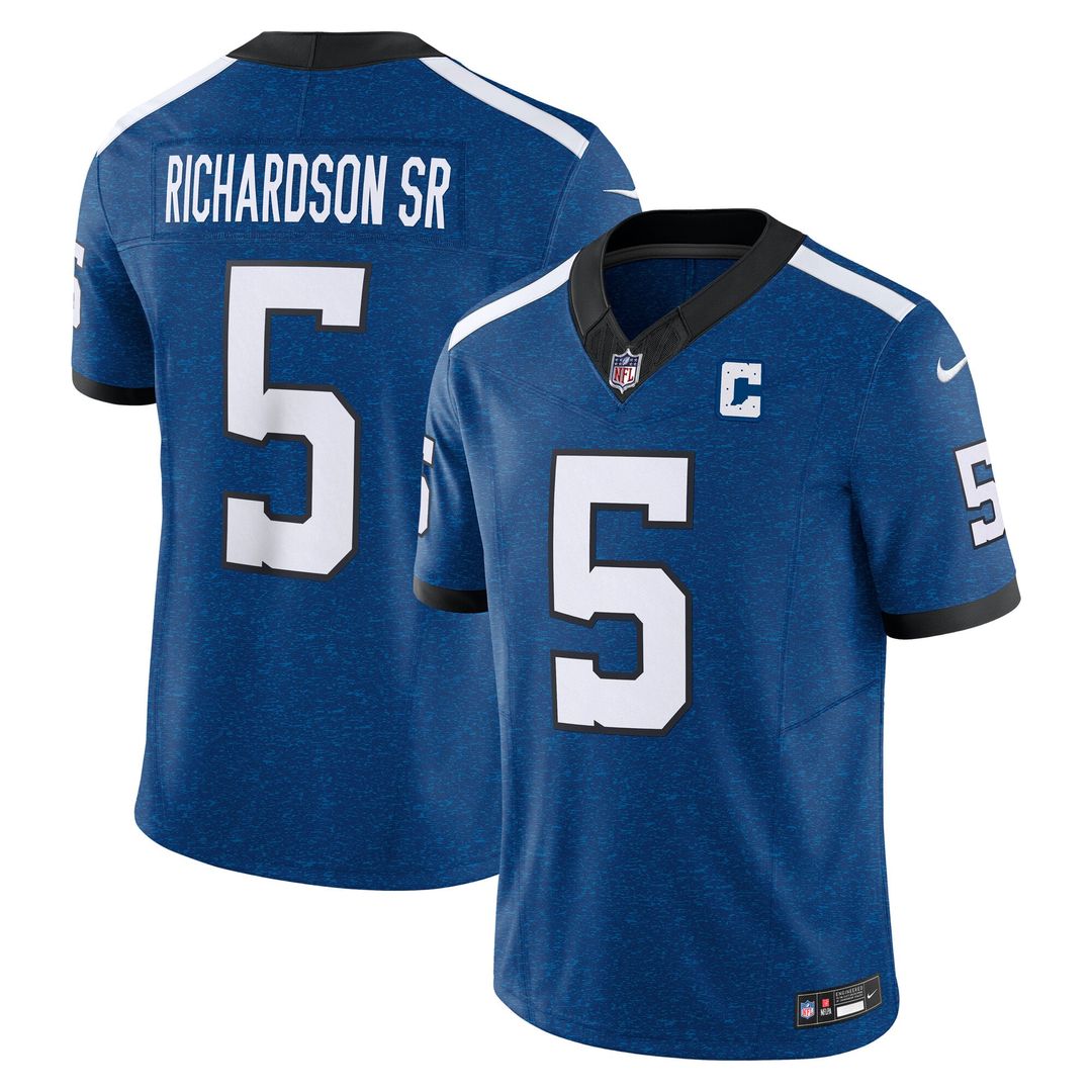 Indianapolis Colts Anthony Richardson Royal Vapor F.U.S.E. Limited Jersey product image 1, provided for visual reference and