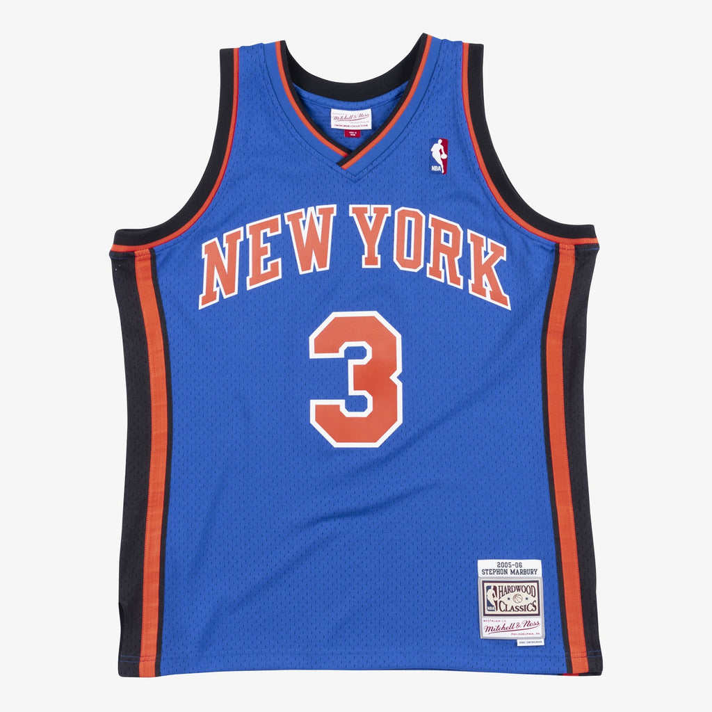 Stephon Marbury New York Knicks 2006 Authentic Swingman Jersey - Royal Blue product image 3, provided for visual reference