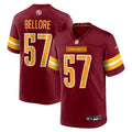 Washington Commanders Nick Bellore Burgundy Team Game Jersey product image 1, provided for visual reference and product