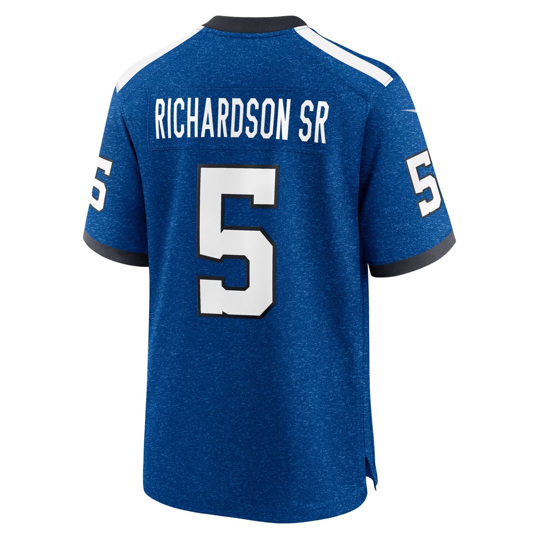 Indianapolis Colts Anthony Richardson Sr. Royal Alternate Indiana Nights Game Jersey product image 3, provided for visual