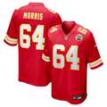 Kansas City Chiefs Wanya Morris Red Game Jersey product image 1, provided for visual reference and product detail review