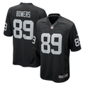 Las Vegas Raiders Brock Bowers Black Player Game Jersey product image 1, provided for visual reference and product detail