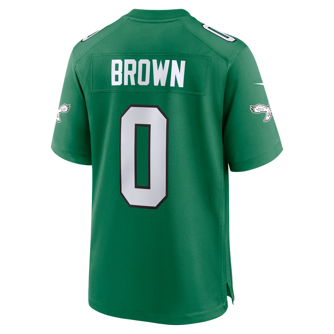 Philadelphia Eagles Marquise Brown Kelly Green Alternate 2 Game Jersey product image 3, provided for visual reference and