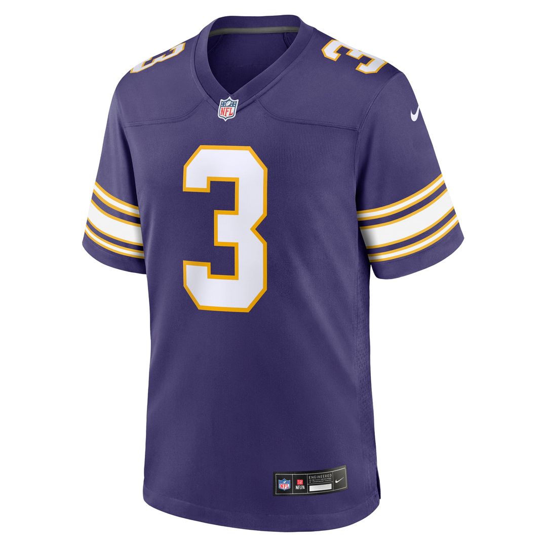 Minnesota Vikings Addison White Away Game Jersey product image 8, provided for visual reference and product detail review