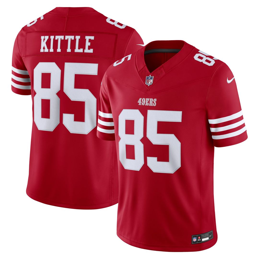 San Francisco 49ers George Kittle White Alternate Vapor F.U.S.E. Stitched Limited Jersey product image 7, provided for