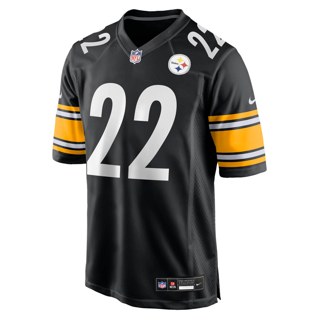 Pittsburgh Steelers Juan Thornhill Black Team Game Jersey product image 2, provided for visual reference and product detail