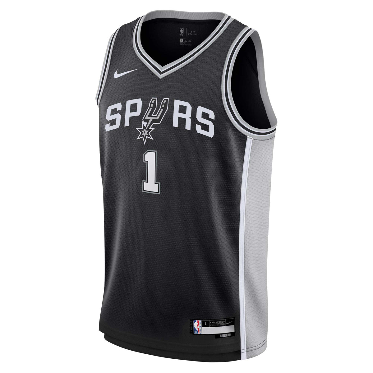 Victor Wembanyama San Antonio Spurs Swingman Icon Jersey - Youth product image 3, provided for visual reference and product