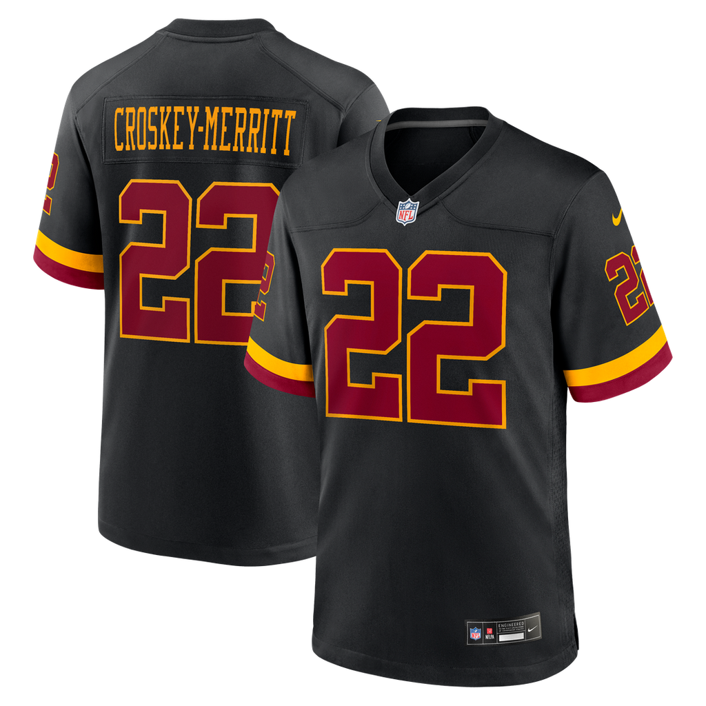 Washington Commanders Jacory Croskey-Merritt Burgundy Game Jersey product image 21, provided for visual reference and