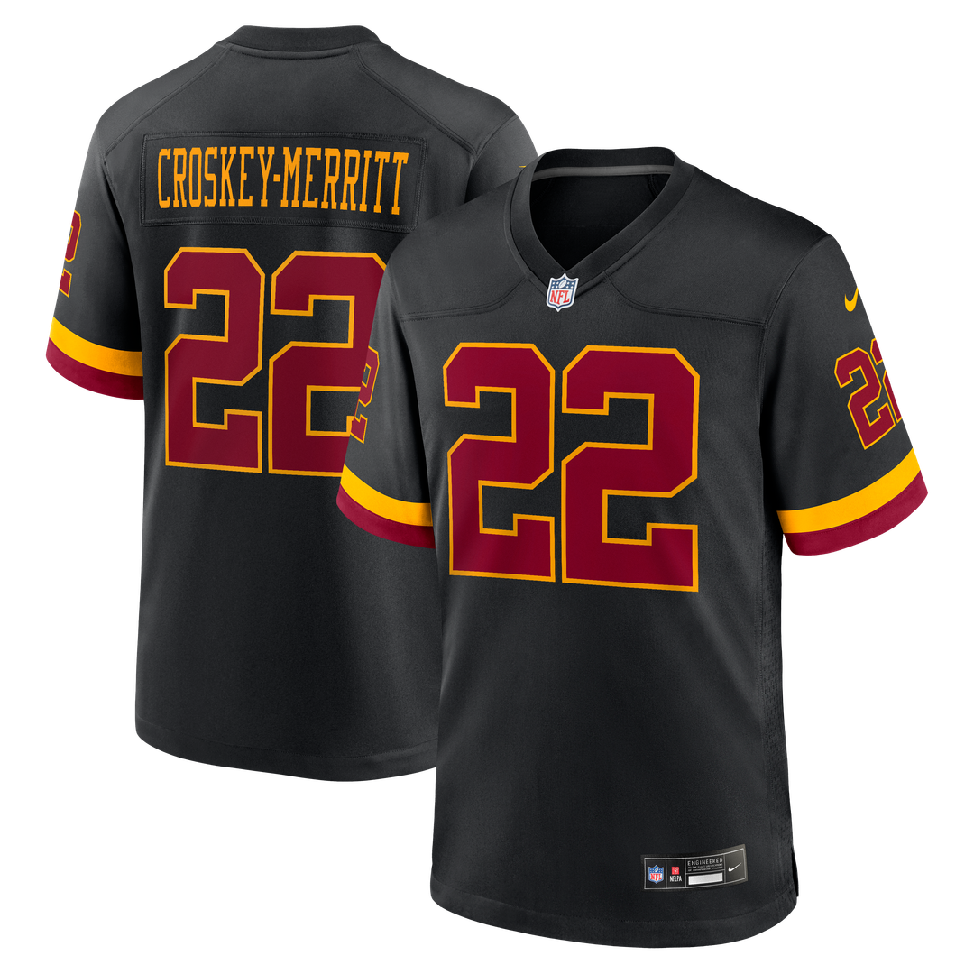 Washington Commanders Jacory Croskey-Merritt Burgundy Game Jersey product image 21, provided for visual reference and