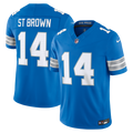 Detroit Lions Amon-Ra St. Brown Blue Team Vapor F.U.S.E. Stitched Limited Jersey product image 1, provided for visual