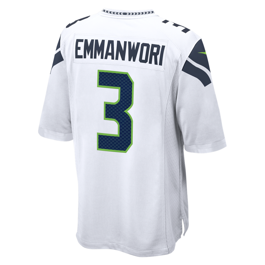 Seattle Seahawks Nick Emmanwori College Navy Team Game Jersey product image 15, provided for visual reference and product