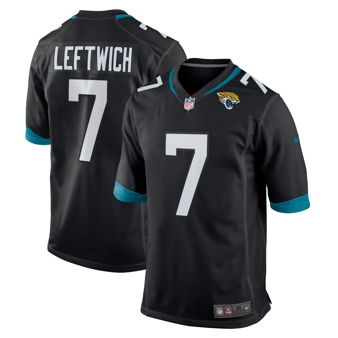 Jacksonville Jaguars Byron Leftwich Black Retired Player Alternate Game Jersey product image 7, provided for visual