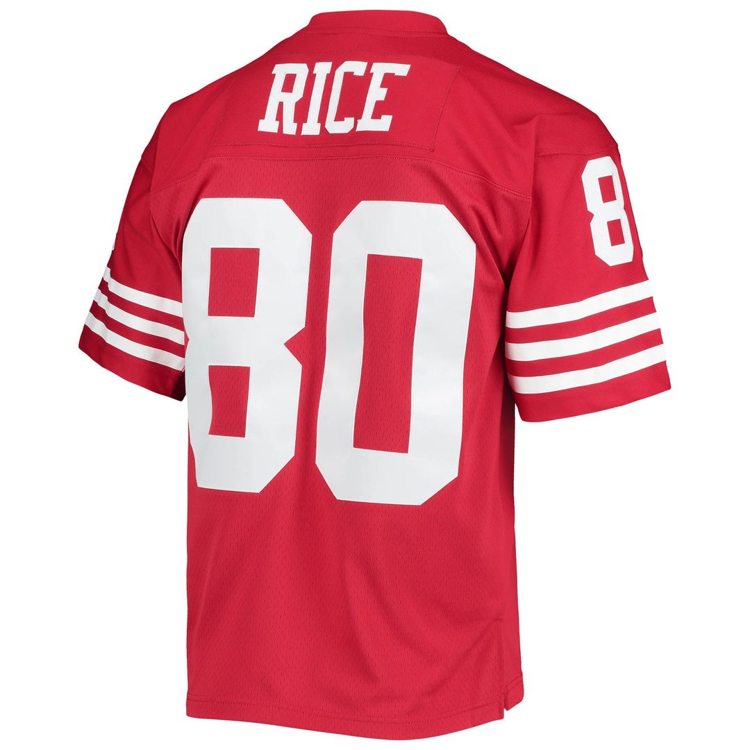 San Francisco 49ers Jerry Rice Scarlet Legacy Replica Jersey product image 6, provided for visual reference and product