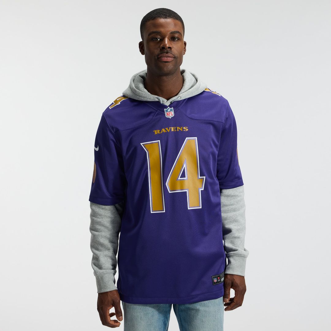 Baltimore Ravens Kyle Hamilton Purple Alternate Game Jersey product image 2, provided for visual reference and product