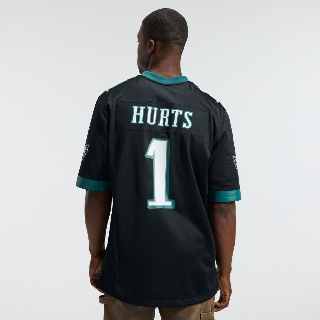 Philadelphia Eagles Jalen Hurts Midnight Green Team Game Jersey product image 29, provided for visual reference and product