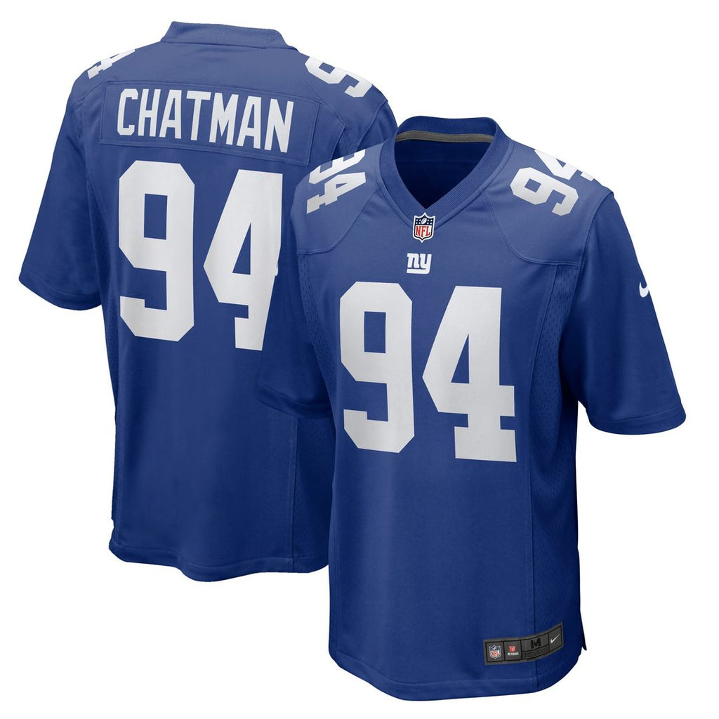 New York Giants Elijah Chatman Royal Team Game Jersey product image 1, provided for visual reference and product detail