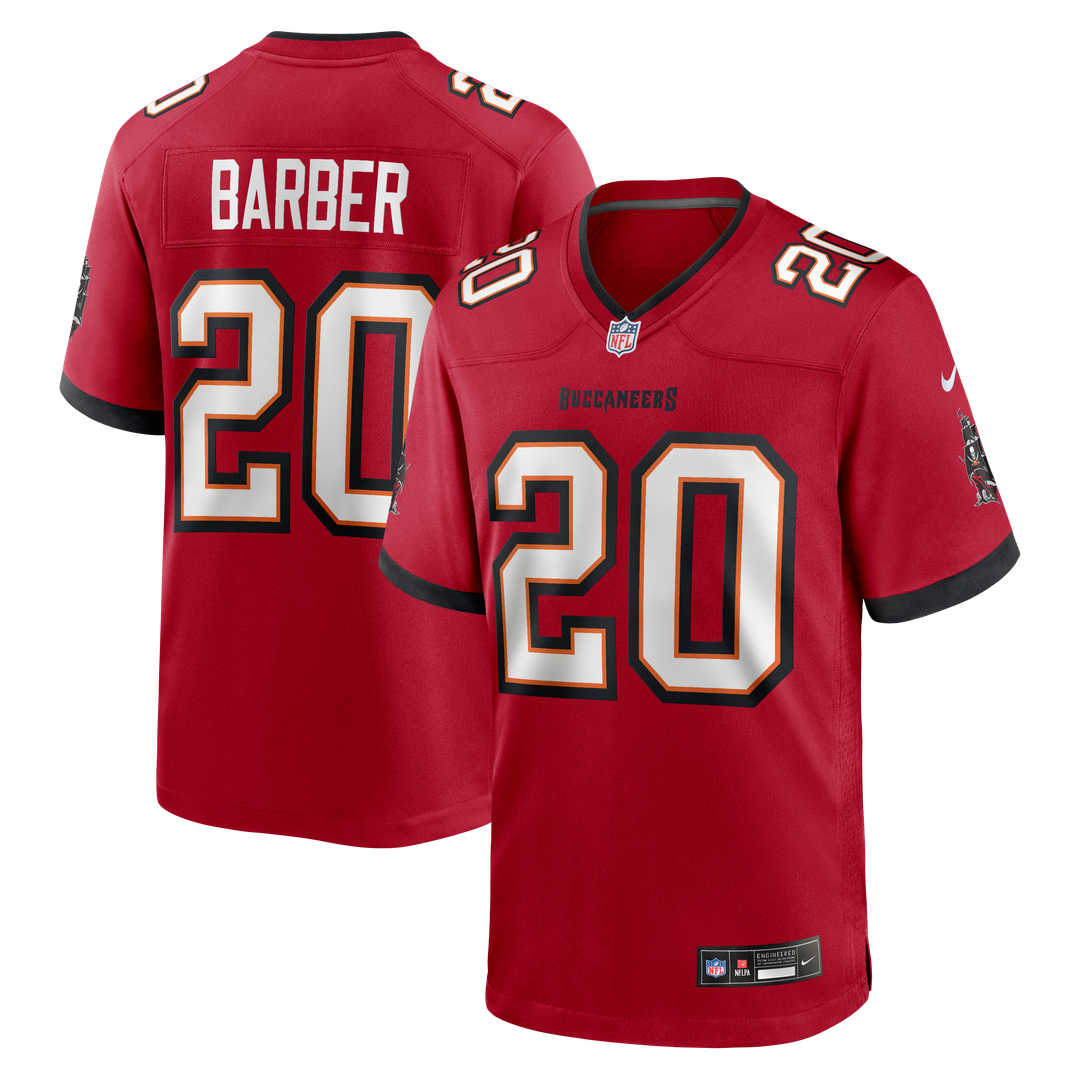 Tampa Bay Buccaneers Ronde Barber Red Game Retired Player Jersey product image 1, provided for visual reference and product
