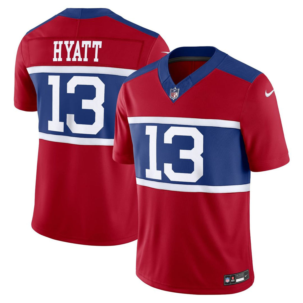 New York Giants Jalin Hyatt Century Red Alternate Vapor F.U.S.E. Limited Jersey product image 1, provided for visual