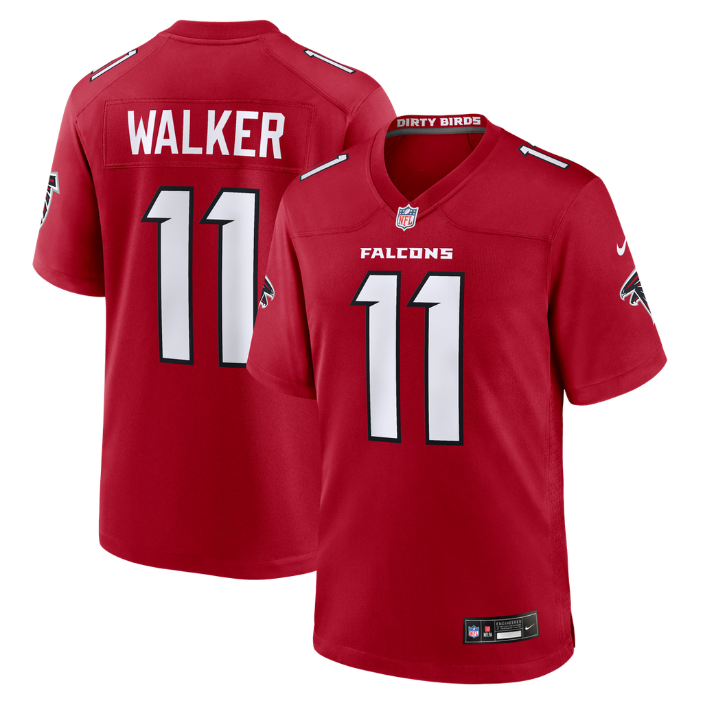 Atlanta Falcons Jalon Walker Red Game Jersey product image 14, provided for visual reference and product detail review