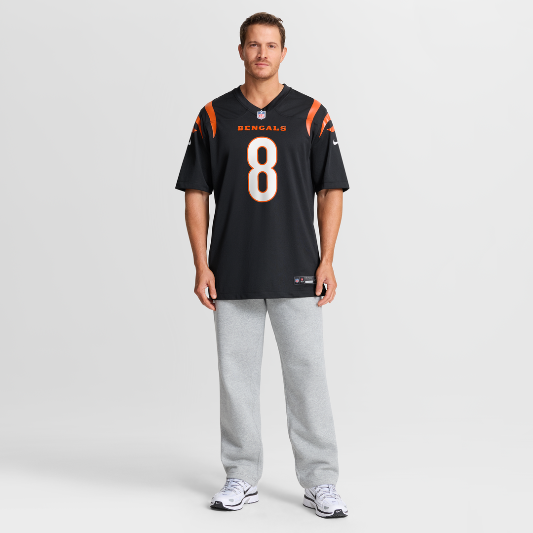 Cincinnati Bengals Ryan Rehkow Black Game Jersey product image 7, provided for visual reference and product detail review