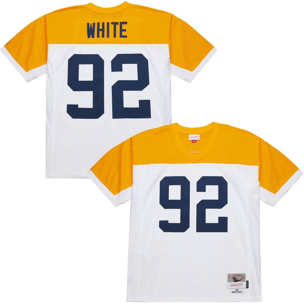Green Bay Packers Reggie White White 1994 Legacy Replica Jersey product image 1, provided for visual reference and product