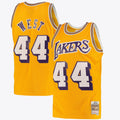 Los Angeles Lakers Jerry West Road Swingman Basketball Jersey By - Light Gold product image 1, provided for visual reference