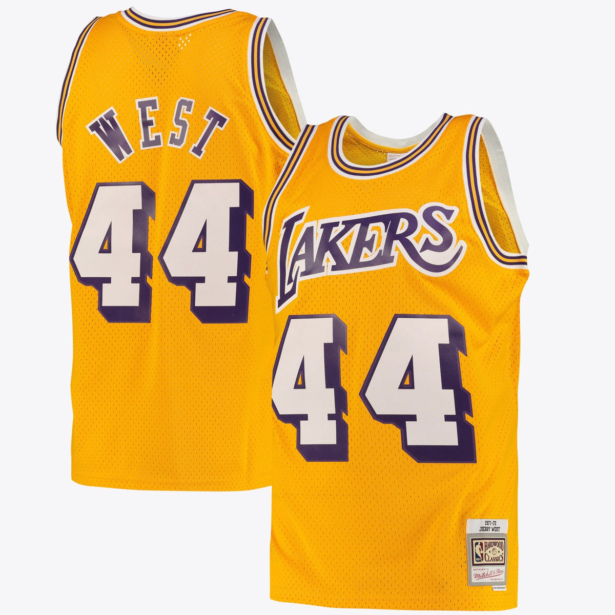 Los Angeles Lakers Jerry West Road Swingman Basketball Jersey By - Light Gold product image 1, provided for visual reference
