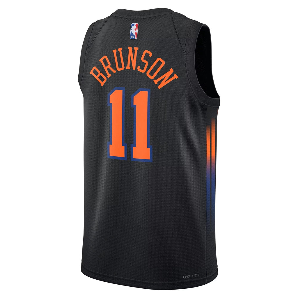 Jalen Brunson New York Knicks Swingman Statement Jersey - Unisex product image 4, provided for visual reference and product