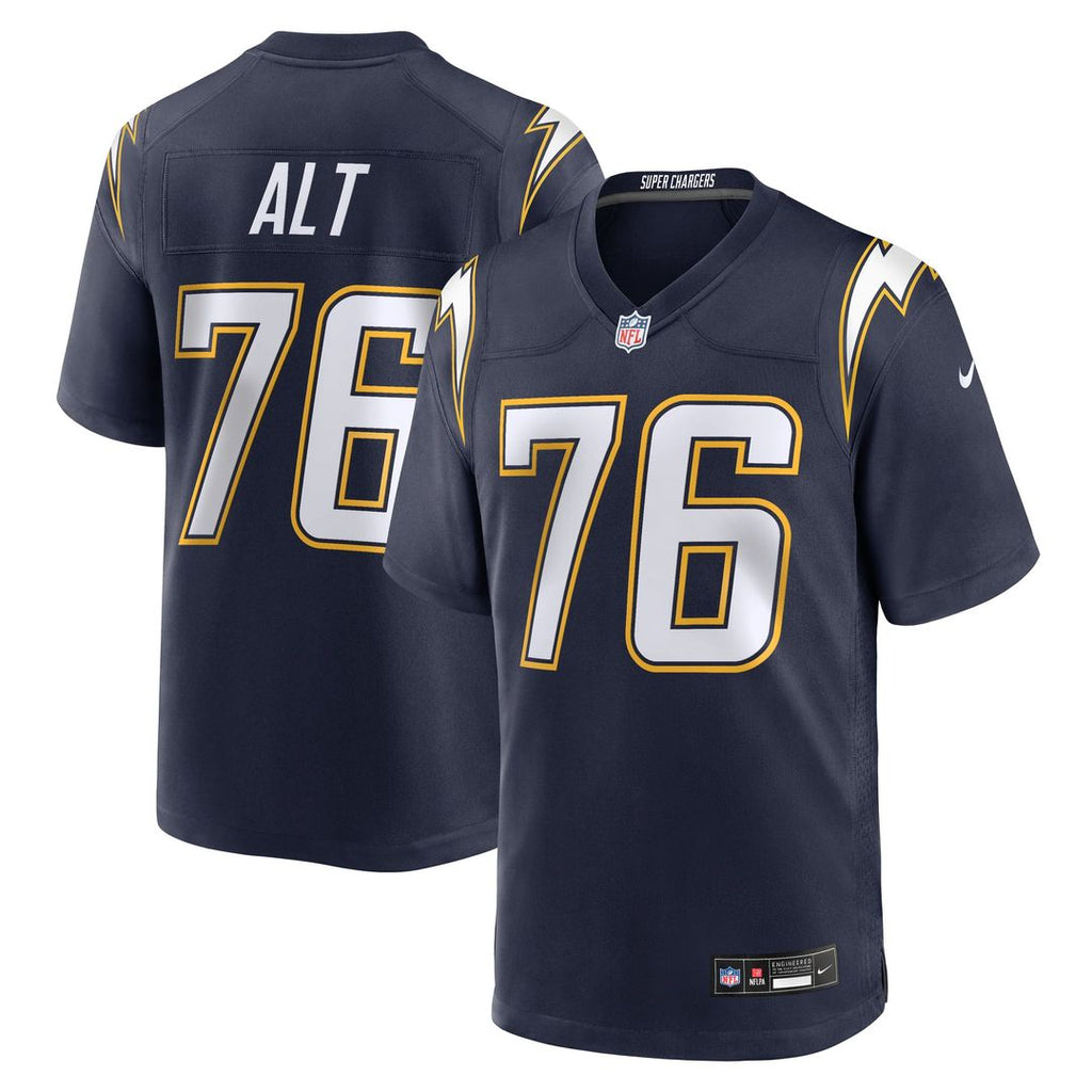 Los Angeles Chargers Joe Alt Gold Alternate Charger Power Game Player Jersey product image 15, provided for visual reference