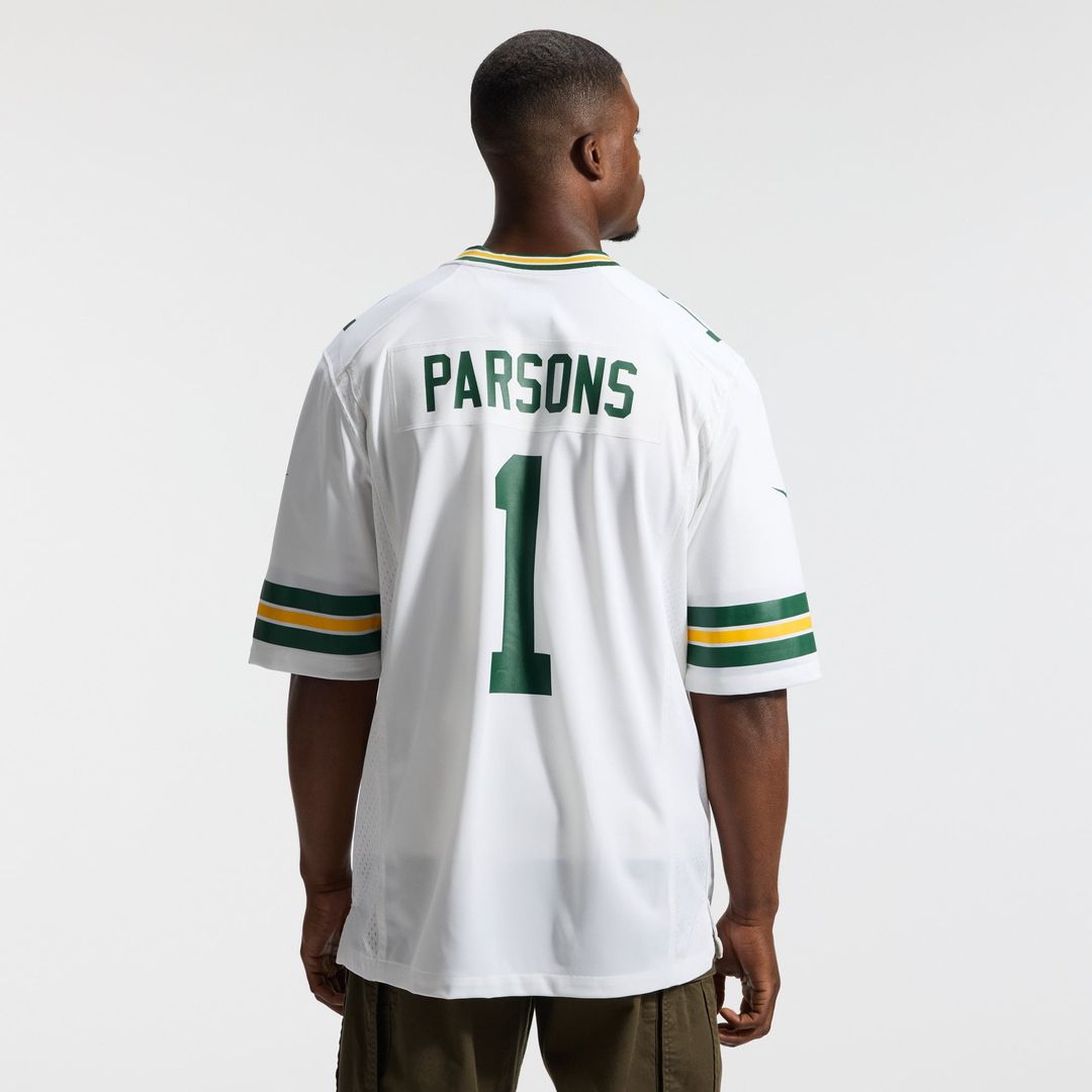 Green Bay Packers Micah Parsons Green Game Player Jersey product image 23, provided for visual reference and product detail