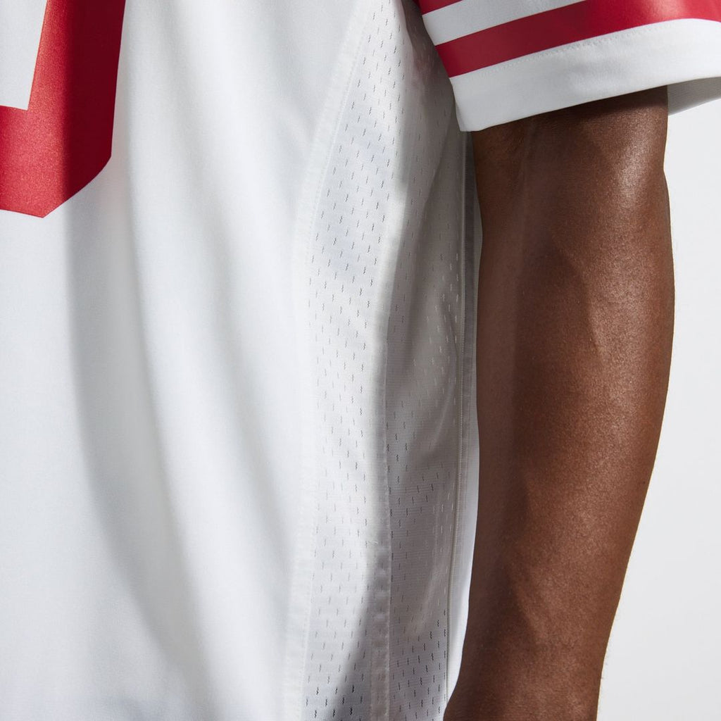 San Francisco 49ers Christian McCaffrey White Game Player Jersey product image 11, provided for visual reference and product