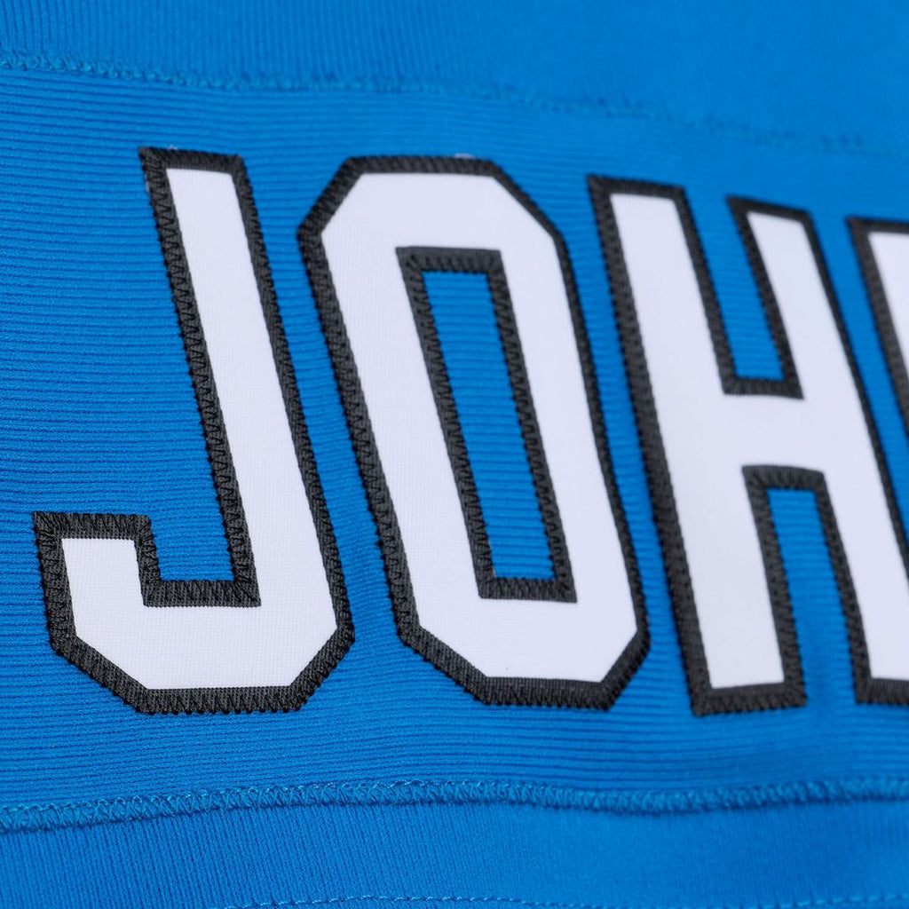 Detroit Lions Calvin Johnson Blue 2007 Legacy Replica Jersey product image 7, provided for visual reference and product
