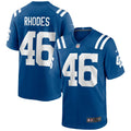 Indianapolis Colts Luke Rhodes Royal Game Jersey product image 1, provided for visual reference and product detail review