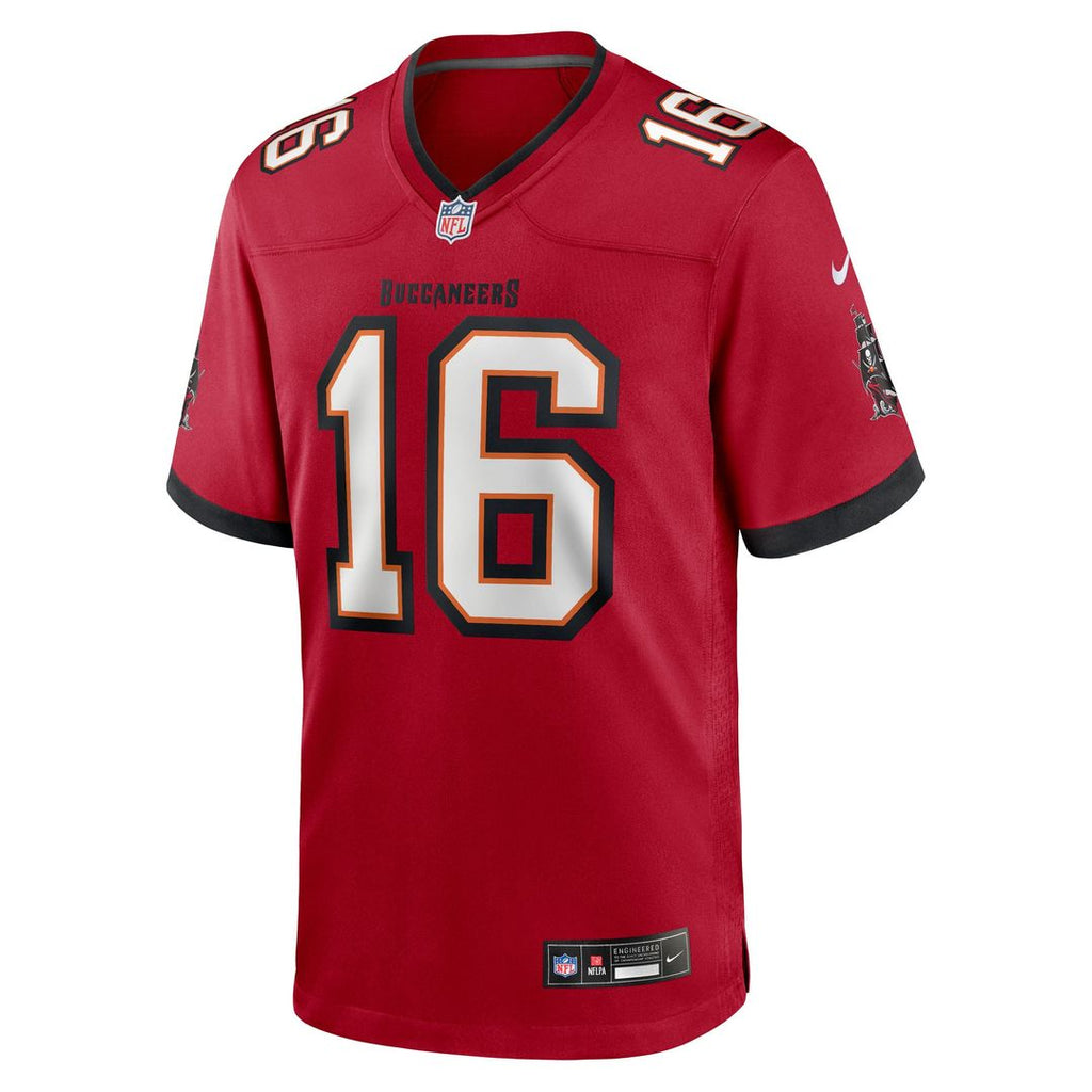 Tampa Bay Buccaneers Easton Stick Red Team Game Jersey product image 4, provided for visual reference and product detail